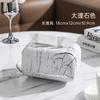 Caixa de Lenços de Mesa Caixa de Papel Caixa de Papel Sala de Estar Doméstica Alto Nível Luxo Leve Padrão Mármore Mesa de Centro Armazenamento de Guardanapos Caixa de Papel