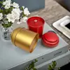 Latas Redondas de Té en Stock, Latas de Almacenamiento Metálicas Selladas, Cajas de Lata con Tapa para Té