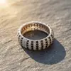 Anillo de Plata de Ley S925 con Moissanita, Diseño Simple y Exquisito, Alta Calidad, Venta Caliente Transfronteriza, Nuevo, Artículo de Personalidad Más Vendido en Amazon