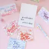 Cartão de Mensagem de Feliz Aniversário Cartão de Cumprimentos Manuscrito Estilo Graffiti Cartão Postal Alto Padrão Estilo Ins Presente Comemorativo para Alunos do Ensino Fundamental e Médio