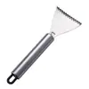 Raspador de escamas de peixe multifuncional de aço inoxidável, raspador de escamas de peixe doméstico, faca manual para remoção de escamas de peixe, ferramenta afiada para cozinha
