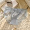 Pantaletas de Malla Satén Encaje Algodón Puro con Refuerzo Antibacteriano para Mujer, de Cintura Media Transpirables Triángulo, de Cintura Baja Transpirables