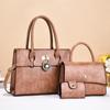 Bolso Casual para Mujer Estilo Transfronterizo Bolso Mensajero Retro 2025 Primavera Nuevo Bolso Combinado Set de Tres Piezas Bolso de Mano de Gran Capacidad
