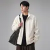 Chaqueta casual retro americana para hombre, con diseño único, solapa simple, ropa de trabajo funcional, chaqueta versátil y de moda a la moda
