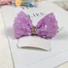 Pinza para el Cabello de Sirena con Lentejuelas Ji Estéreo Infantil con Lazo Producto de Celebridad de Internet Puesto Callejero Tocado Luminoso Accesorios para el Cabello de Niñas