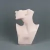 Modelo de Joia Retrato Colar Suporte de Exibição Suporte para Brincos Suporte para Joias Props de Balcão Vista Lateral em Vinil