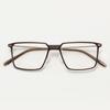 6031 Retro Titanio Ultra-Ligero Montura Cuadrada para Mujer Cómoda Plástico Acero Montura para Gafas de Miopía Estudiante Moda para Hombre Se Puede Equipar con Graduación