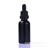 Fornecimento spot frasco de óleo essencial preto brilhante 5ml-100ml conta-gotas leve frasco de óleo essencial de vidro envase secundário para cosméticos