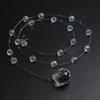 Rede cristal vermelho abacaxi miçangas miçangas de posicionamento casamento salão de casamento cristal K9 decoração de teto palco miçangas de cristal transparente