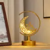Luminária de Ferro Led Transfronteiriça Lua, Estrela, Bola Redonda, Estrela e Lua, Luminária de Feriado, Ornamento Velador para Decoração de Quarto
