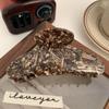 Horquilla Floral Estilo Francés de Ácido Acético Textura de Aire Caramelo Pinza Tiburón Pinza Polar Grande Estilo Coreano Estilo Perezoso Accesorios para el Cabello