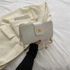 Bolsa feminina 2023 Outono Nova Moda Estilo coreano pequena bolsa quadrada moda bolsa de ombro simples casual bolsa de axilas