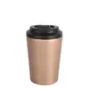 Copo de Café Mini 12oz Transfronteiriço para Uso no Escritório e em Casa, Copo de Leite com Escala, Copo Compacto e Portátil com Isolamento a Vácuo de Camada Dupla