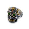 Anillo de calavera de hip-hop europeo y americano para hombre, estilo ins, nicho, retro, anillo de calavera de serpiente, joyería de comercio exterior al por mayor