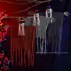 Decorações de fantasma para pendurar no Halloween, casa mal-assombrada de tecido personalizada e decoração para sala de escape, conjunto de caveiras, pingentes de micro-terror