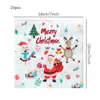 Decoraciones de Papá Noel Navideño Plato Desechable para Cena Mantel Navideño Charola de Papel Vaso de Papel Servilleta Juego de Vajilla para Fiesta