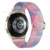 Adecuado para Samsung Watch6/5/4 Conector Correa de Nailon Elástico Ajustable Hebilla Deslizante Tejido de Nailon Pintado