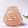 Atacado Raiz de Lótus de Gelo Rosa Jade Afegão Ciano Pingente de Buda Rosa Toranja Buda Maitreya Jade Jade Hetian Substituição