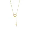 Collar de luna esmerilada de plata de ley S925 Shenzhen plateado colgante de estrella de niña cadena de borla para la clavícula diseño simple de nicho para mujer
