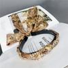 B278 Headband de Cabelo Trançado Integrado Estilo Retrô Francês com Fitas Fitas Longas de Alto Padrão Headwear de Corrente Novo para Venda Transfronteiriça