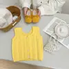 Ropa para Bebé, Tops de Punto en Capas de Moda, Conjuntos de Primavera para Niñas de Nuevo Estilo, Chalecos Estilo Coreano