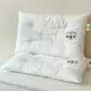Almohada de Algodón Clase A para Niños de 3-6 Años en Adelante, Universal para Estudiantes de Primaria, Núcleo de Almohada para Dormir con Soporte para la Columna Cervical 10