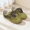 Zapatos deportivos retro para mujer, con cordones, transpirables, suela suave, zapatos casuales, versátiles y ligeros, slip-on, zapatos de entrenamiento alemanes, tenis