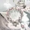 Pulseira de Contas de Cerâmica Estrela Concha Estilo Resort para Mulheres, Pulseira Exquisita de Nicho de Luxo Leve, Pulseira de Festa Estudantil de Alto Nível