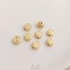Color oro 14K piruleta pequeña margarita linterna cuentas de cobre cuentas hechas a mano con cuentas joyería DIY cuentas sueltas accesorios
