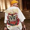 2026 Camiseta de Manga Corta para Hombre de Moda Estilo Chino Unisex Ropa de Moda Holgada de Moda Talla Grande de Media Manga Camiseta de Verano