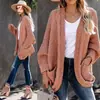 Otoño/Invierno 2026 Comercio Exterior Transfronterizo Nuevo Llegada Amazon Tallas Grandes Cordón Tejido Grueso Cárdigan Abrigo Suéter Mujer