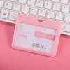Porta-Cartão Deslizante para Crachá de Trabalho, Crachá de Identificação, Porta-Crachá de Fábrica, Cartão de Campus Estudantil, Cartão de Ônibus, Cartão de Refeição E18
