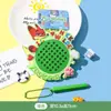 Chaveiro Autêntico Zootopia Quadro de Desenho Magnético com Bolinhas de Aço Brinquedo de Descompressão com Bolas Magnéticas Pingente para Mochila Escolar Infantil
