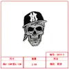 Parche Bordado Personalizado de Moda Cabeza de Fantasma Calavera Estilo Punk Parche de Tela Venta al por Mayor Accesorios para Ropa Sombreros Bordado Manualidades DIY