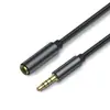 Cable de audio de 3.5 mm macho a hembra línea de extensión para auriculares micrófono de teléfono móvil cable de micrófono Universal