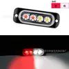 Luzes Laterais Populares de Carro Transfronteiriças 4LED, Luzes da Grade Central de Alto Brilho, Luzes de Advertência Piscantes, Modificação Ultra-Fina Universal 12-24