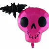 Variedade de balão de alumínio de Halloween decoração de festa de Halloween cabeça de abóbora fantasma morcego gato preto layout de balão