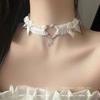 Collar gargantilla con forma de corazón para mujer, cadena para el muslo, sexy, para discoteca, accesorios para el cuello