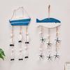 Campanillas de Viento Oceánicas Mediterráneas Colgante Colgante para el Hogar Colgante Regalos Artesanía de Madera Concha Caracola Decoración de Cortina de Puerta