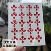 Direto da fábrica para crianças e meninas adesivos de orelha tridimensionais Verde plano música com adesivos de sobrancelha de Pérola brincos de pérola adesivos de pino de orelha