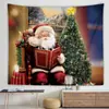 Tapiz de Navidad Decoración de Habitación de Dormitorio Tela Tela de Fondo de Navidad Colgante de Cabecera de Dormitorio Regalo de Vacaciones Estilo Nórdico