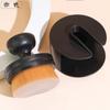Nova escova de base push-pull portátil com selo cabeça chata escova única grande que não consome pó BB cream pincel de maquiagem com tampa