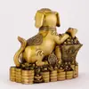 Al por mayor del fabricante Figura de Perro de la Fortuna Atractor de Riqueza de Latón, Cuenco del Tesoro del Perro del Zodíaco, Adorno de Artesanía de Cobre para Oficina y Hogar