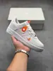 Tênis Air Force 1 Low Estampa Cobra Solado Transparente Masculino e Feminino Branco Air Force 1 High-Top Tênis Esportivo Casual