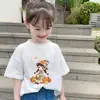 Camiseta de Manga Corta para Niña Algodón Puro Manga Media Top para Bebé Delgado Ropa Infantil Moda Nuevo Verano 2026