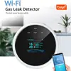 Detector de Gas Tuya Inteligente Tuya Cocina Wifi Alarma de Gas Combustible Hogar Wifi Alarma de Gas
