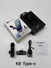 Microfone sem fio de lapela K8K9 transfronteiriço mini com redução de ruído para celular para transmissão ao vivo de vídeos curtos, rádio microfone para gravação de entrevistas