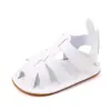 Sandalias para Niñas Piel Suave de PU Zapatos Romanos Estilo Coreano Sandalias Infantiles Verano Nuevas Sandalias para Bebés Modernas 2402