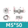 Tornillo y Tuerca Combinación de Dos Piezas para Máquina de Mascarillas y Luminarias, Acero Inoxidable 304 Tornillo y Tuerca