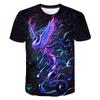 Fábrica de comércio exterior venda direta moda europeia e americana estampa digital grama de deus azul moda estilo de rua camiseta masculina de manga curta